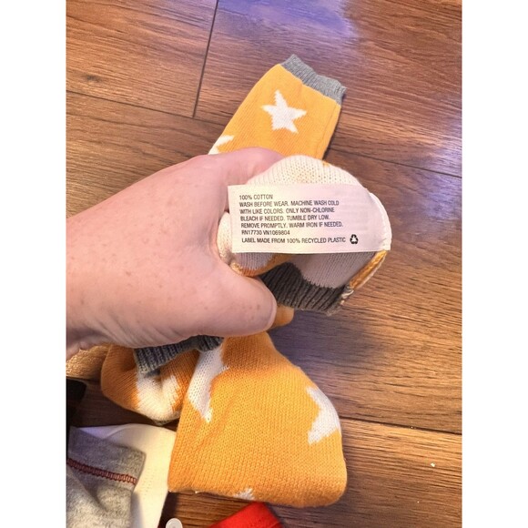 cat & jack knit grey yellow stars nwt 0-3 months baby - Picture 3 of 4